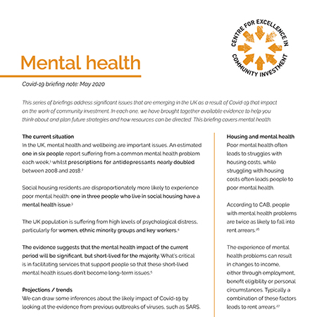 Mental health and Covid-19 briefing